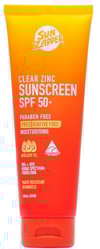 Sun Zapper Clear Zinc Mineral Sun Cream - SPF50+ Zinc Sunscreen Made in Australia
