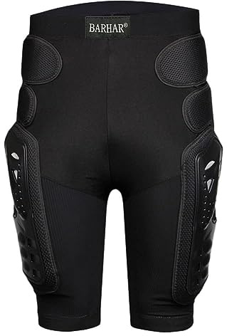 BARHAR Schützende Schutzhose für Hockey/Ritter, für Motorrad, Motocross, Rennen, Ski, Schutzpolster, Sport, Hüften, Beine
