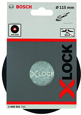 Bosch 1x PRO Backing Pad für kleine Winkelschleifer, X-Lock, weich (Ø 115 mm, Professional Zubehör Kleiner Winkelschleifer)