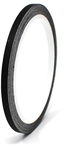 Finest Folia 10 Meter (0,79€/Meter) Matt Zierstreifen Auto Motorrad Boot Modellbau Basteln DIY Deko Dekorstreifen Seitenstreifen Klebestreifen (Schwarz Matt, 6mm Breite)