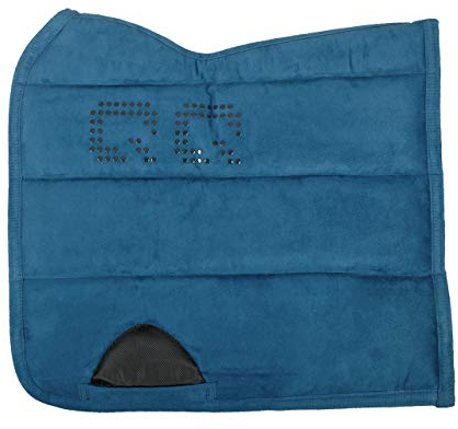 QHP Sattel Pad Puff Pad Super Grip (Warmblut DR, Petrol)