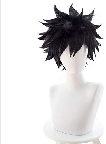 Mein Held Academia Cosplay Dabi Perücke Kostüm Boku kein Held Academia Kurzes schwarzes Kunsthaar Halloween Party Perücken Orange