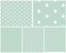 babrause® Stoffpaket Baumwollstoff 5x(50x150cm) Öko Tex zertifiziert - Patchworkstoffe (mint)