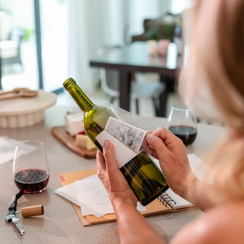 25 Pack Wine Label Remover Sheets | Preserve Wine Bottle Labels for Wine Journals, Scrapbooks & Wine Memories
