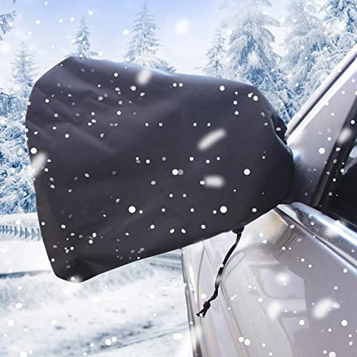RV Seitenspiegel Abdeckung - wasserdicht Auto Frost Guard Rücksicht Anti Schnee Regen Vogel Poop Schutzhülle für LKW SUV, Heavy Duty (12 x11) 2 Stück