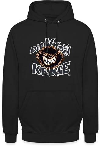 Spreadshirt Die Wilden Kerle Logo Wild Unisex Hoodie, L, Schwarz