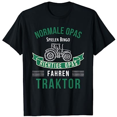 Trecker Ackerschlepper Landwirt Bauer Schlepper Opa Traktor T-Shirt