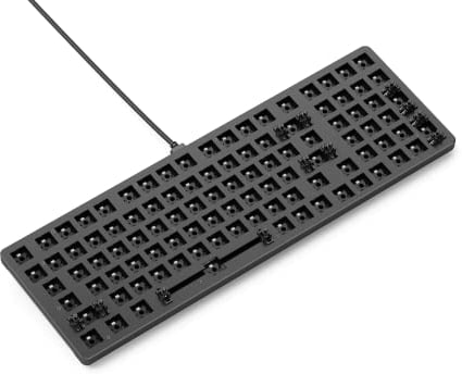 Glorious Gaming GMMK 2 Full Size (96%) Barebones (Frame Only) – Mechanisches Gaming-Tastaturgrundgerüst, Fullsize (96%), Aluminium, individuell anpassbar, RGB, International/ISO Layout - Schwarz