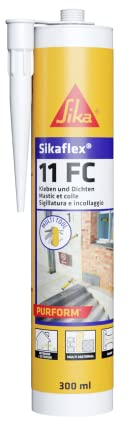Sika - Sikaflex 11 FC Purform, Blanc - Adhésif universel élastique - Scellant pour joints et matériaux de construction - Pour intérieur et extérieur - 300 ml