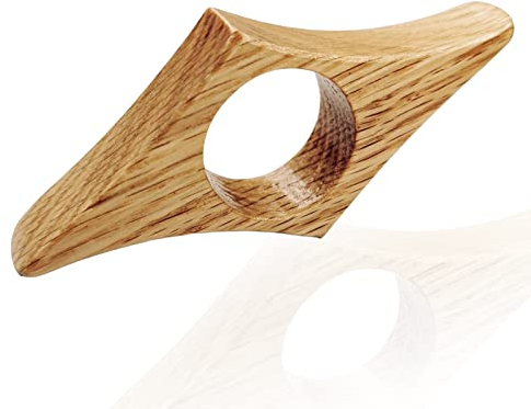 Buchseitenhalter, Mittel Natur Buchseitenhalter Daumen Cooler ungewöhnlicher Buchseitenhalter Handgemachtes Lesezeichen aus Walnuss Holz Lesezubehör Geschenke für Buchliebhaber Leseratten und Lehrer