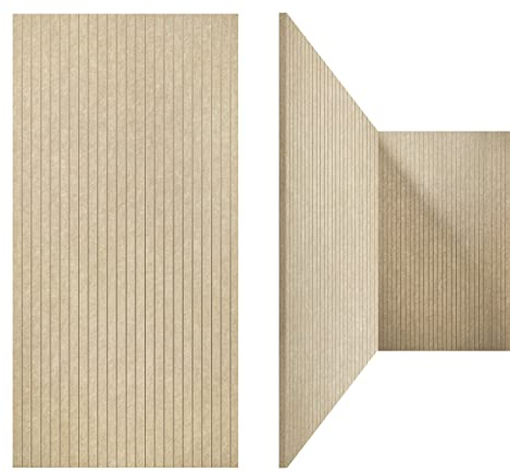UMIACOUSTICS 3 Stück Akustikpaneele 120 x 60 x 0.9 CM Akustik Schalldichte Paneele Geräuschabsorbierende Wandpaneele in Equidistant Slot.