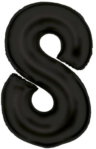 Amscan Große Zahl 8 Silk Lustre schwarz Folienballon N34 verpackt 86 cm