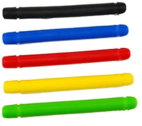 Rubber Chainstay Protector for Bike Frame Guard, Reusable Chain Stay Pad for Mountain Bike, BMX, Road (Black)