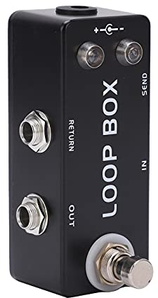 Guitar Loop Effect, Mini Loop Box Guitar Effect Pedal Electric Guitar Amplifier Footswitch True Bypass Loop Switcher Guitar Looper Electric Loop Pedel Station for Electric Guitars & Bass