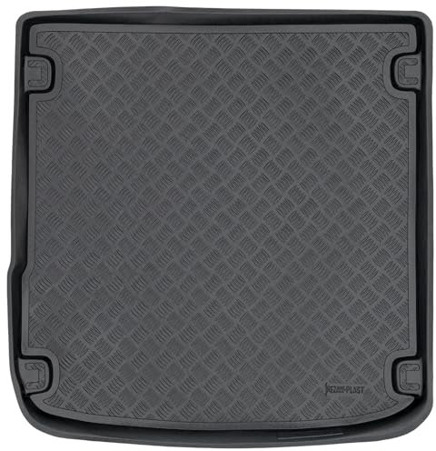 SMK Kofferraum schutzmatte Kofferraummatte passt für Audi A4 IV B9 ab 2015 Strapazierfähige Kofferraummatte für alle Jahreszeiten, die vor Schmutz und Dreck schützt