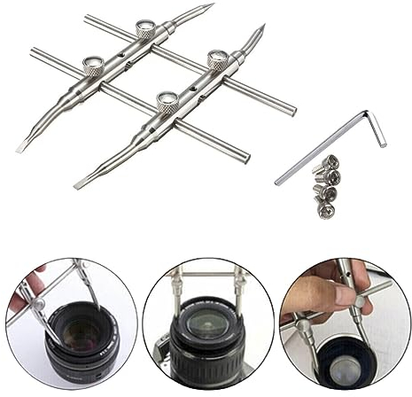 Lens Repair Tool,Lens Spanner Camera,Schraubenschlüssel für Kameraobjektive,Objektivschlüssel Professionelle Werkzeuge zur Reparatur von Schraubenschlüsseln für DSLR-Kamera