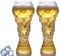 EBbels 2Stück WM-Bierglas 2022, Fußball WM Pokal Form Bierglas, Lustiger Kreative Fußballkrüge, Fußball Hercules Krug Gläser Bierkrug Für Party-Bar-Zubehör Und Fußballliebhaber (600ml)
