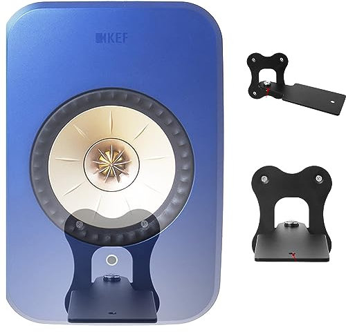 Aokicase Compatible with KEF LX II Wireless Speaker Holder Wall Mount Adjustable Angle KEF LX II Speaker Stand Holder Accessories Rack Holder for Home Speaker Systems (Black) 1 Piece