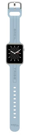 Breil Uhr Unisex SBT-X Ziffernblatt SCHWARZ Bewegung SMARTWATCH SMARTMODULE e MASCHENBAND Silicon + Steel HELLBLAU, Silber EW0667