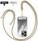 OLEPHY Cordón Cuerda para Teléfono Móvil Ajustable Universal, 1*Cordón Colgante Movil y 2 Parche, Correa para Móvil Compatible la Mayoría de Las Fundas de Teléfono, Dorado