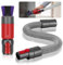 2 Piezas Cepillo Antiarañazos para Dyson Kit, para Dyson V7 V8 V10 V11 V12 V15 Accesorios, Polvo Sin Rastros Aspiradoras Cabezal Cepillo Repuestos con Tubo Aspiradora Universal, para Polvo Repuestos