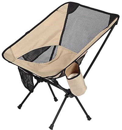 MCLIUJIA Campingstuhl Faltbar Outdoor-Klappstuhl Aus Aluminiumlegierung, Tragbarer Strand, Ultraleicht, Angelhocker, Leicht, Kompakt, Camping-Rucksack-Stühle Klappstuhl Camping