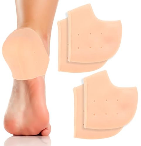 SZSIQI 2 Paires Protege Talon Silicone, Protège Talon Pour Chaussures, Protège Talons en Gel, Protection Cheville Talon en Gel pour Proteger Pied Arrière, Talonnette Silicone pour Fasciite Plantaire