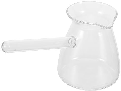 GRADENEVE Cacerola De Vidrio Transparente Asa Lateral Para Preparar Té y Leche Caliente La Cocina