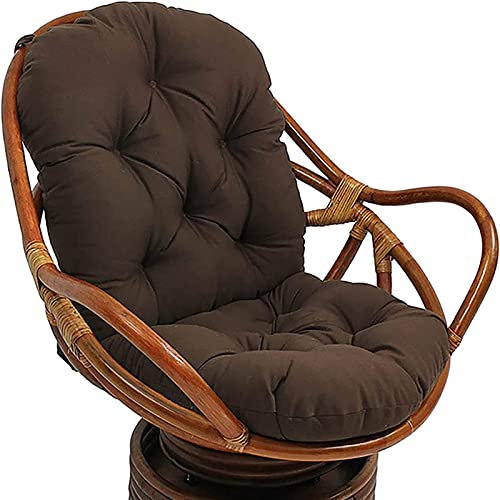Cojín giratorio para silla mecedora de mimbre de ratán para sillas reclinables y sillones giratorios