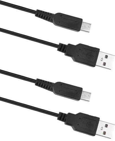 2 Stück LadeKabel für Nintendo 3DS, 1,2m USB Ladekabel Power Ladegerät Cord Lead Wire Adapter Kompatibel mit DSi,2DS,New 2DS,3DS,New 3DS