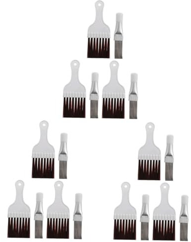 Mobestech 1 set Air Conditioner Fin Comb Radiator Cleaning Tools for Dust Removal and Maintenance Lightweight Portable Fin Tool Coils and Condensers