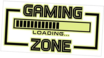 HONITANO Leuchtender Wandaufkleber Pvc Selbstklebend Gaming Zone Dekor für Kinderzimmer und Partybereiche