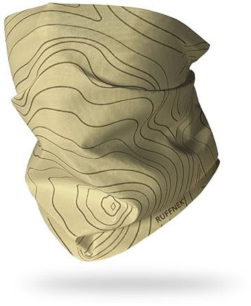 Ruffnek Mountain Contours Neck Gaiter, Multifunctional Headwear Sand Stone Colour, Universal Size