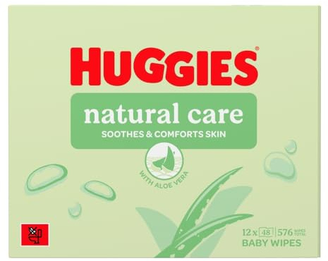 Huggies Natural Care 12 x 48 Wipes