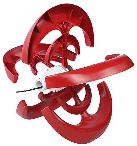 SEAFRONT Generador de Viento Vertical, Minikit de Fibra de Nailon de 400W, Diseño Inteligente de Imán Permanente para Soluciones de Energía Renovable de 12V y 24V (12V)