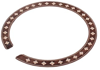 POPETPOP Gitarrenaufkleber aus Braunem Holz für Schalllochrosette Einfache Anwendung Beschädigt Gitarre für Akustische Gitarren und Gitarrenzubehör