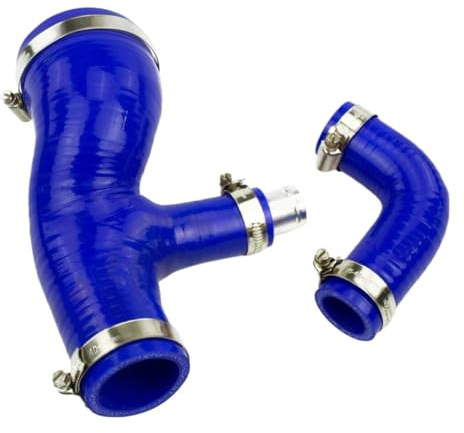 Intercooler Turbo Tubo Per Ford Per Focus MK2 Per C Max 1.6 TDCi 2007-2012 Turbo Boost Kit Tubo Flessibile Di Aspirazione Aria(Blue)