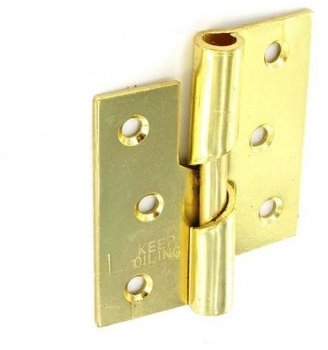 Securit S4332 Rising Butt Hinge Brass Plated 75mm - Gold