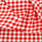 TOLKO 50cm Baumwollstoff Meterware kariert | Landhaus Karo Stoff als Kleiderstoff Dekostoff Vorhang Gardine Kissen Schürze Bezugsstoff 150cm breit Baumwoll-Stoffe zum Nähen (Rot)