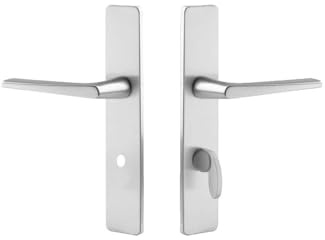 Vachette - Set mit 2 Türgriffen, 90, Farbe: Silber – Funktion