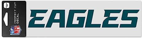 Wincraft NFL Philadelphia Eagles WCR49163014 Perfect Cut Aufkleber, 7,6 x 25,4 cm