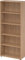 bümö Regal Nussbaum, Standregal aus Holz für 5 Ordnerhöhen - Bücherregal 80 cm breit, Aktenregal für Ordner & Bücher, Büroregal, Holzregal, Ordnerregal, Aufbewahrungsregal, Buchregal