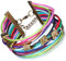 Feilok Multilayer Verstellbar Armband, Thai Elefant Thailand, Triple Strands Glücklich Charms Wrap,