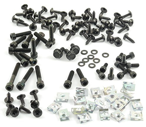 Tech-Parts-Koeln Megaset Verkleidungsschrauben Schwarz + Klemmen Yamaha Aerox Mbk Nitro 111 Teile