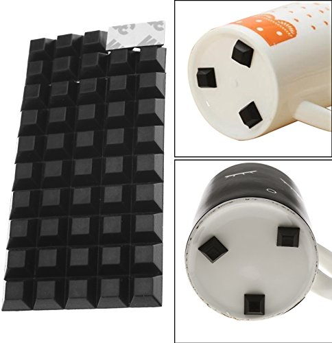 OTOTEC Paraurti in gomma nera con impugnatura quadrata, 50 pezzi