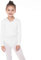 Bezioner Kinder Ballett Wickeljacke Gymnastik Tanz Ballettjacke Lange Ärmel für Mädchen Damen Weiß M