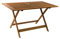 AVANTI TRENDSTORE - Malvi - Tavolo Pieghevole per Giardino/Balcone, in Legno Massiccio. Dimensioni Lap 135x72,5x75 cm