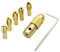 AROYEL Bit-Bohrer-Set – 5 Stück/Set, 0,5–3 mm, kleine elektrische Bohrkronen, Spannzange, Mikro-Spiralbohrfutter-Set, Werkzeug (3,17 mm)