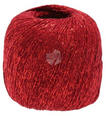 LANA GROSSA Brillino | Beilaufgarn mit farbigem Lurexfaden | Handstrickgarn aus 83% Viskose & 17% metallische Faser | 25g Wolle zum Stricken & Häkeln | 200m Garn FB 17