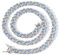 HALOKAIYA Fantex 9mm Iced Out Blue CZ Diamant Miami Cuban Link Ketten, vergoldetes Armband und Halskette Hip Hop Schmuck für Männer & Frauen (7)